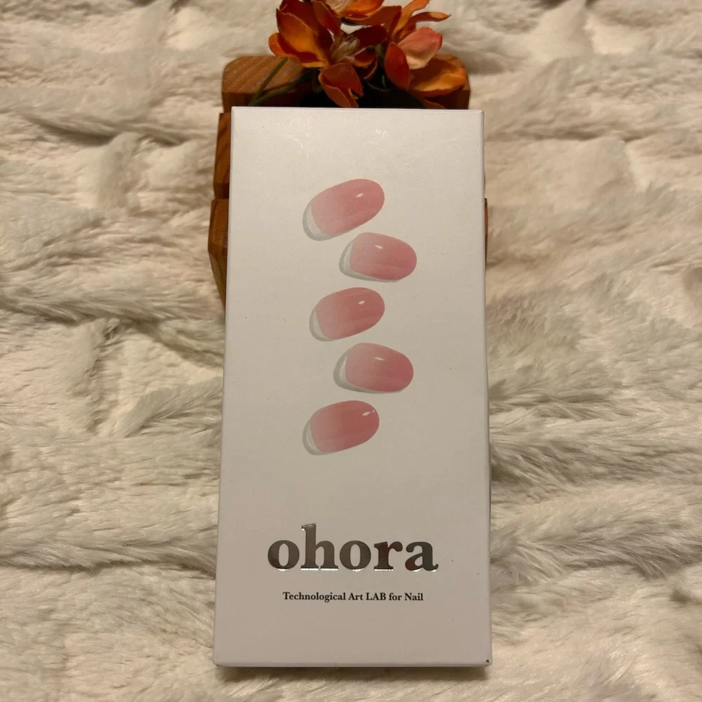 Ohora Semi-cured Gel Nail Strips - N Milk Rose - Full Set - NWT
